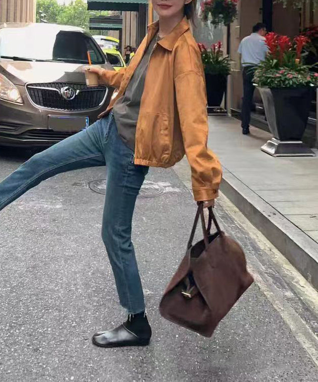 2024 New Brown Large Capacity Capacity Handbag AD1128