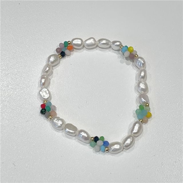 / Pearl Bead S925 Freshwater Silver Bracelet Sterling