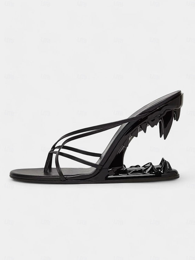 Gold Design Sculpted Metallic - Heel Flat Sandals Unique with