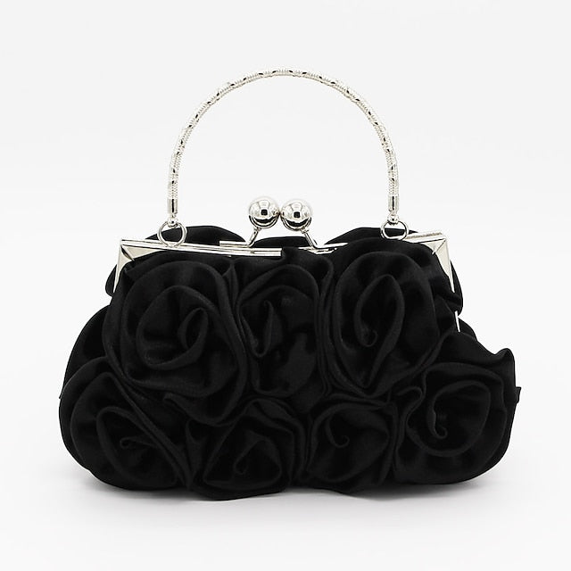 Clutch Evening Red Rose Floral Bag Vintage – Elegant Design