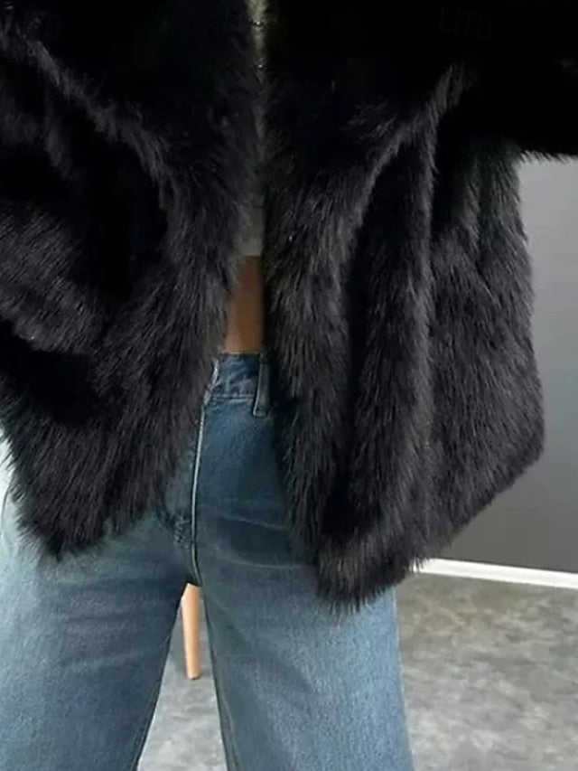 Faux Comfortable Coat Fur Furs Women's Warm Leathers
