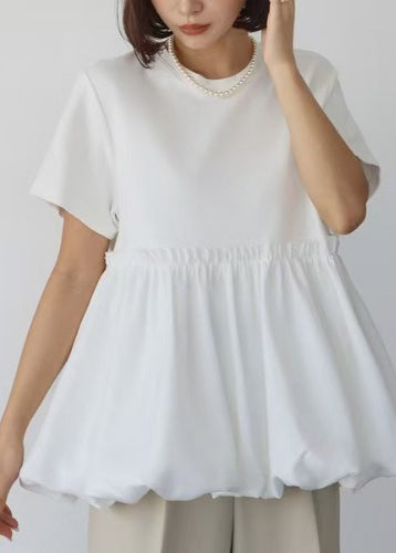 Patchwork Cotton Boho Summer Ruffled Black Tops