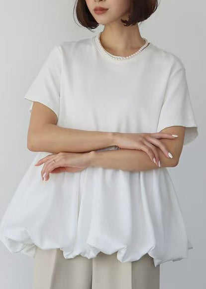 Patchwork Cotton Boho Summer Ruffled Black Tops