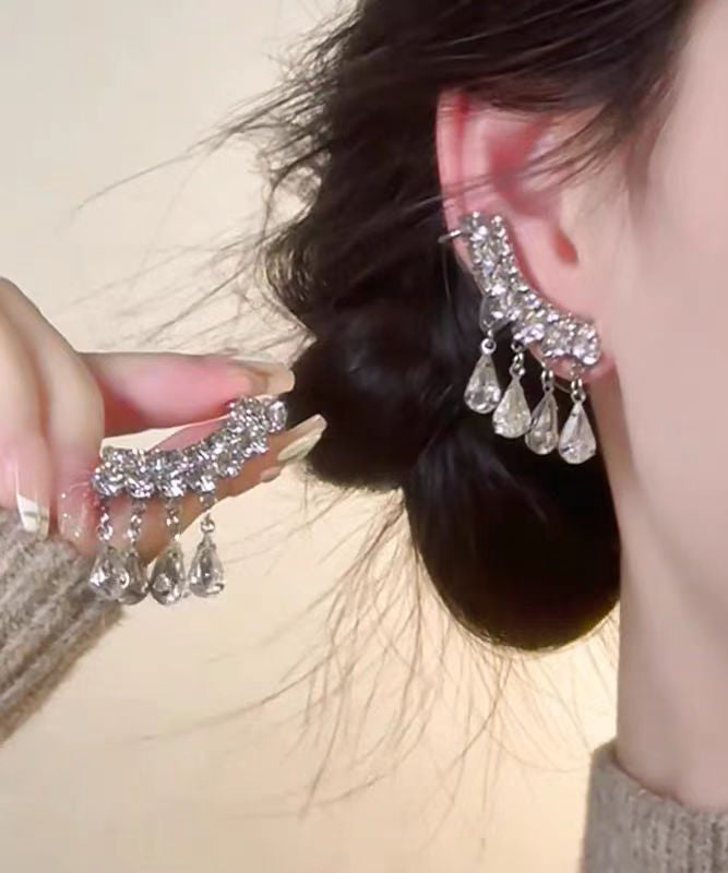 Boutique Stud Overgild Drop Silk Earrings Tassel Water Copper