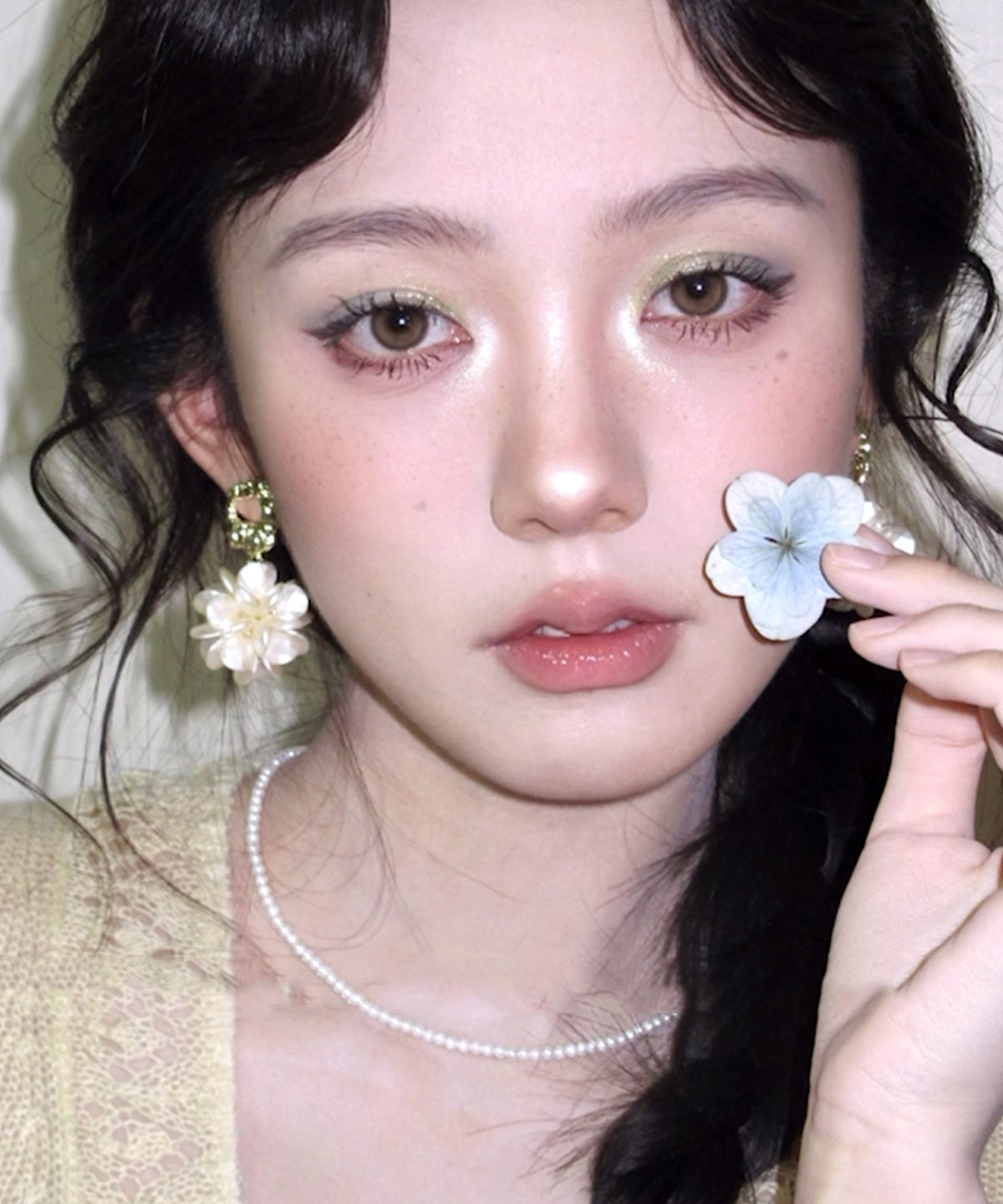 Alloy Resin Earrings Chic Drop Floral Gold Copper