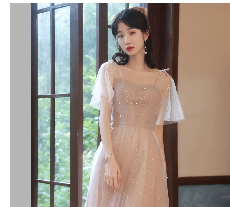Short-Sleeve Bridesmaid Dress