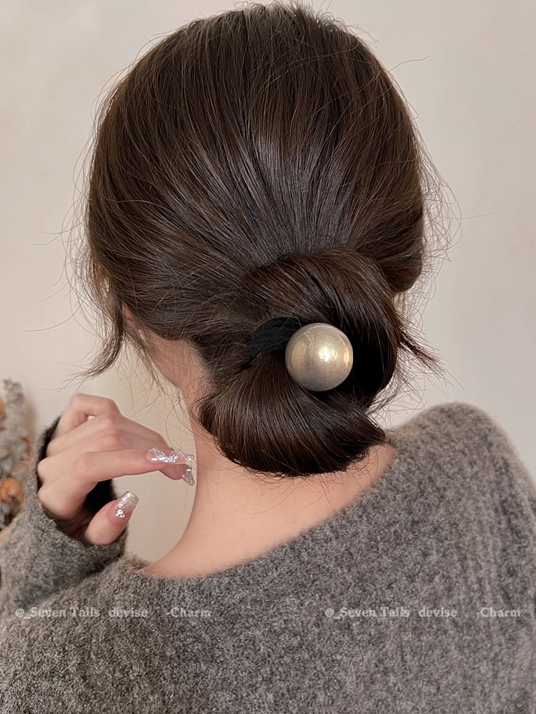 / Pearl Faux Set Hair Tie