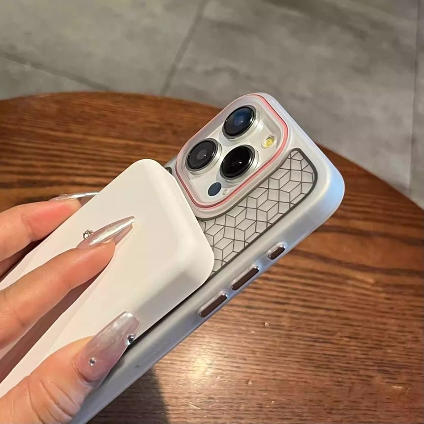 (Compatible Magnetic Phone Case Geometric MagSafe) with