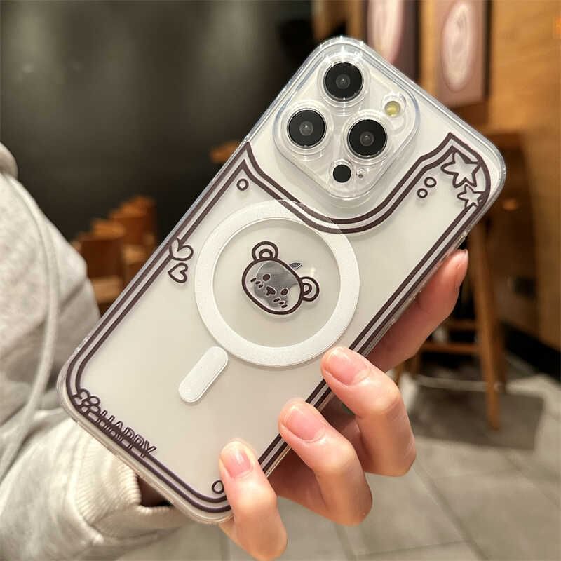 (Compatible MagSafe) Magnetic Phone Case Bear with