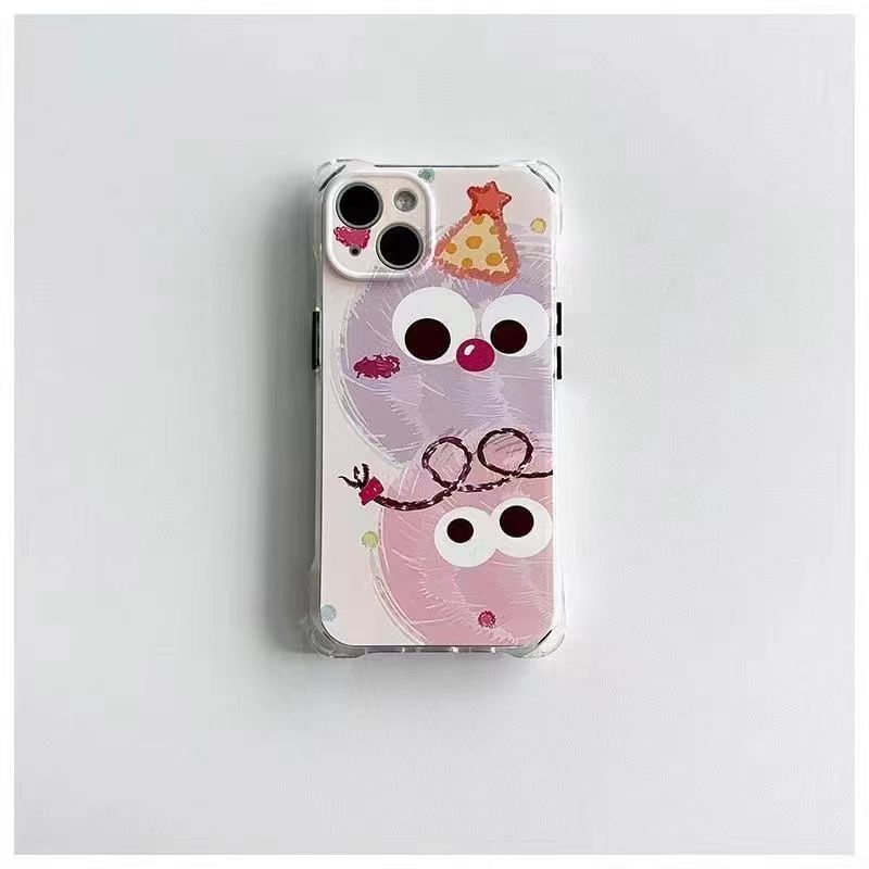 / Cartoon Phone Set Lanyard Case