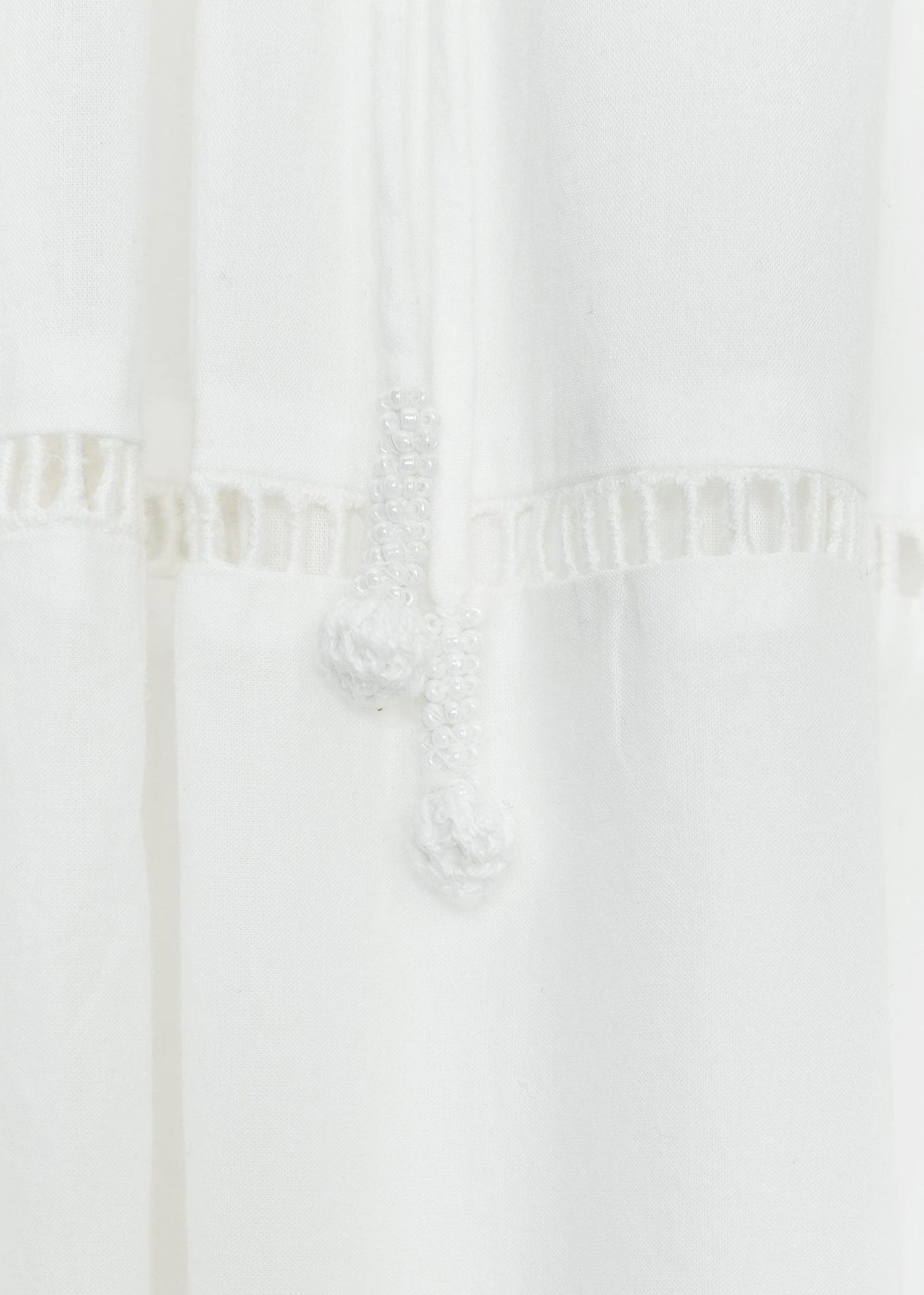 Cotton Loose White Shirts Two Out And Set Hollow Skirts Pieces