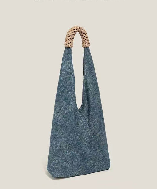 Design Blue Bags Denim Vintage Shoulder Asymmetrical