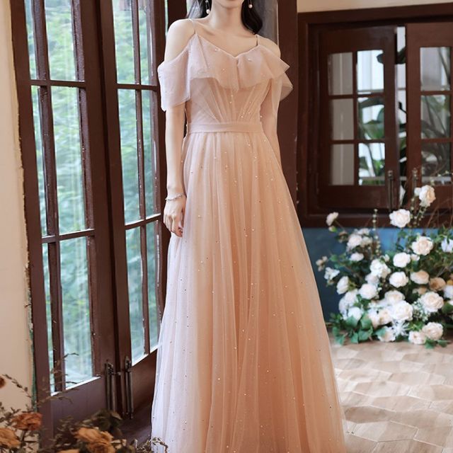 Short-Sleeve Bridesmaid Dress