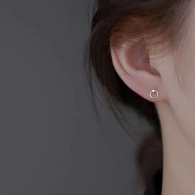 (Various Designs) Stud Silver Earring Sterling