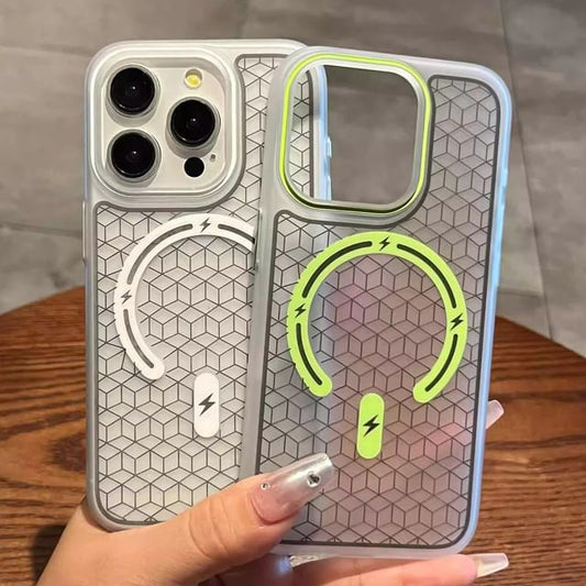 (Compatible Magnetic Phone Case Geometric MagSafe) with