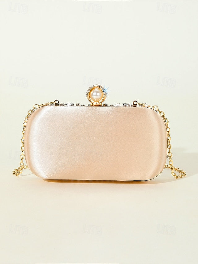 Crystal-Embellished Women's Bag Clutch