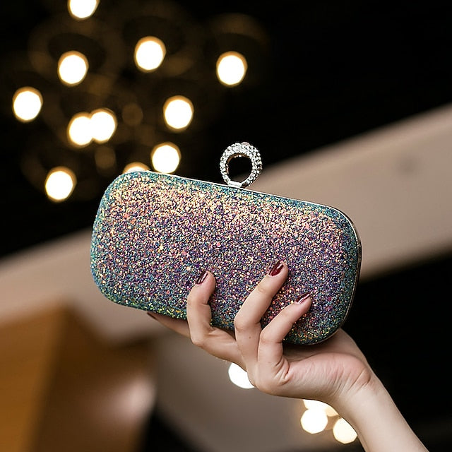 PU Bags Clutch Evening Bag Women's Wristlet Leather