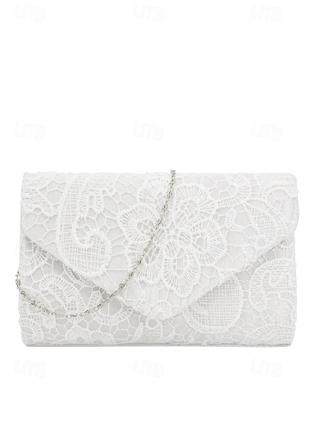 Strap Lace with Evening Clutch Women's Chain Bag