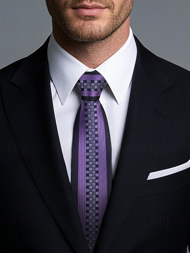Men's Tie Positioning Narrow Pattern 6cm Stripe -