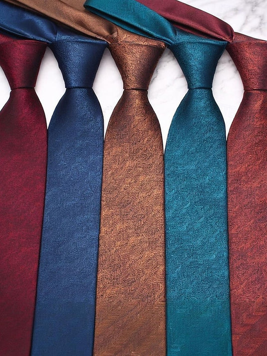 Herringbone Christmas – Tie Stylish Men's Polyester