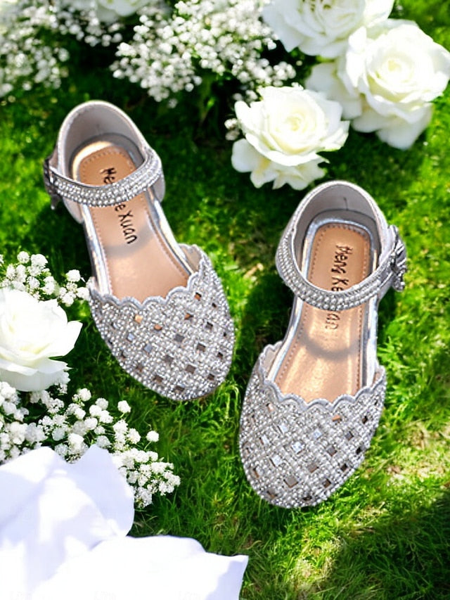 Girls' Rhinestone Jane Scalloped �?Shoes Sparkly Mary