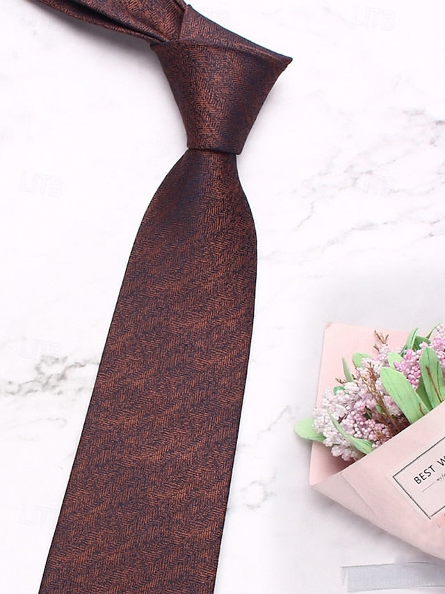 Herringbone Christmas – Tie Stylish Men's Polyester