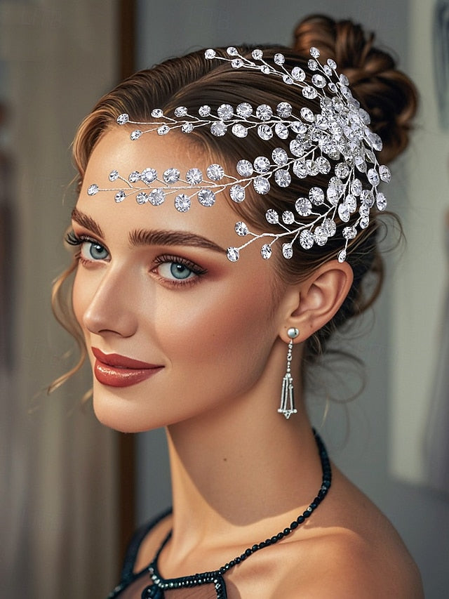 Accessory Elegant and Crystal Hair – Bridal Flower Rhinestone