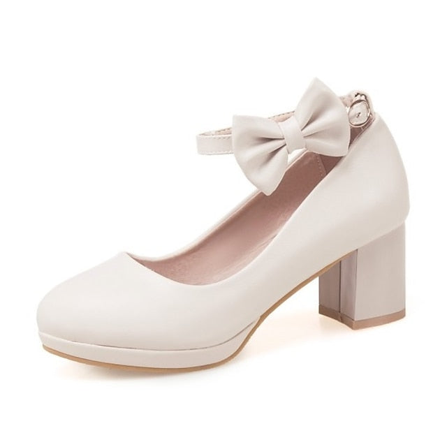 Weddings - Bow White Mary Girls' Perfect for Shoes Jane