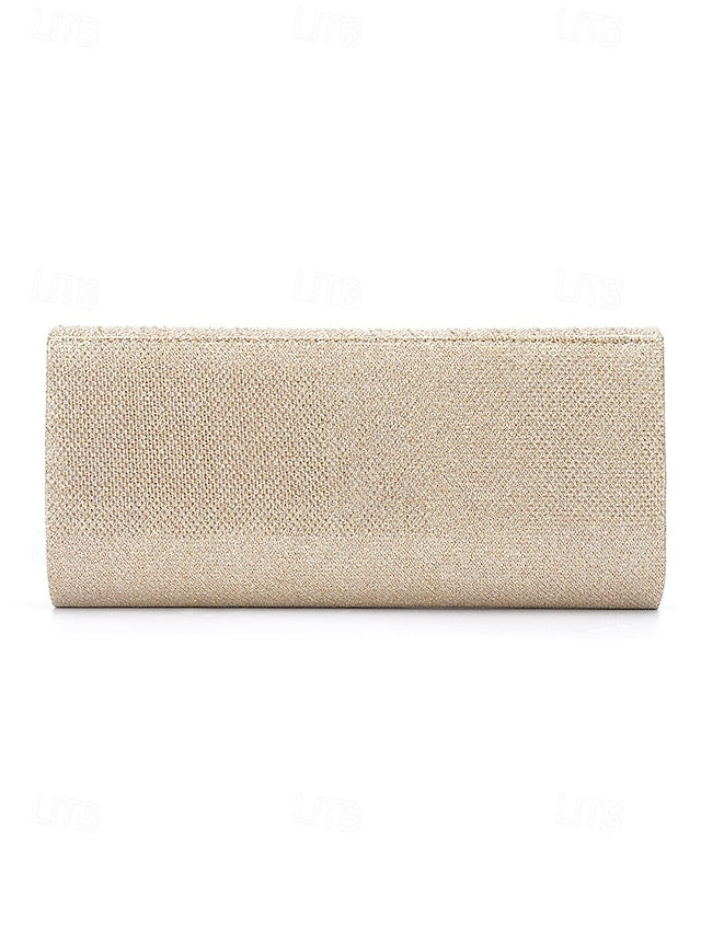 Evening Handbag Party - Women's Gold Glitter Clutch Elegant