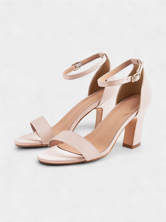 - Light Sandals Blue Toe Strap Open Heel High Women's Ankle