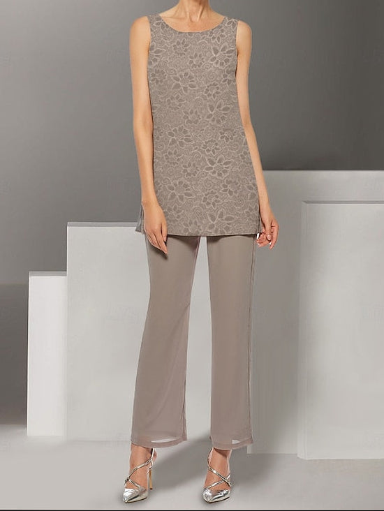 Elegant Bride Piece Pantsuit Wedding Beach the Mother 3 Dress of