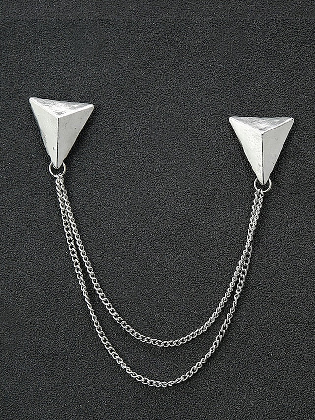 Collar Pins – Reindeer Elegant Men's Christmas Alloy