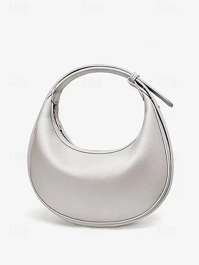 Shoulder Bag Crescent Stylish - Elegant Women's White