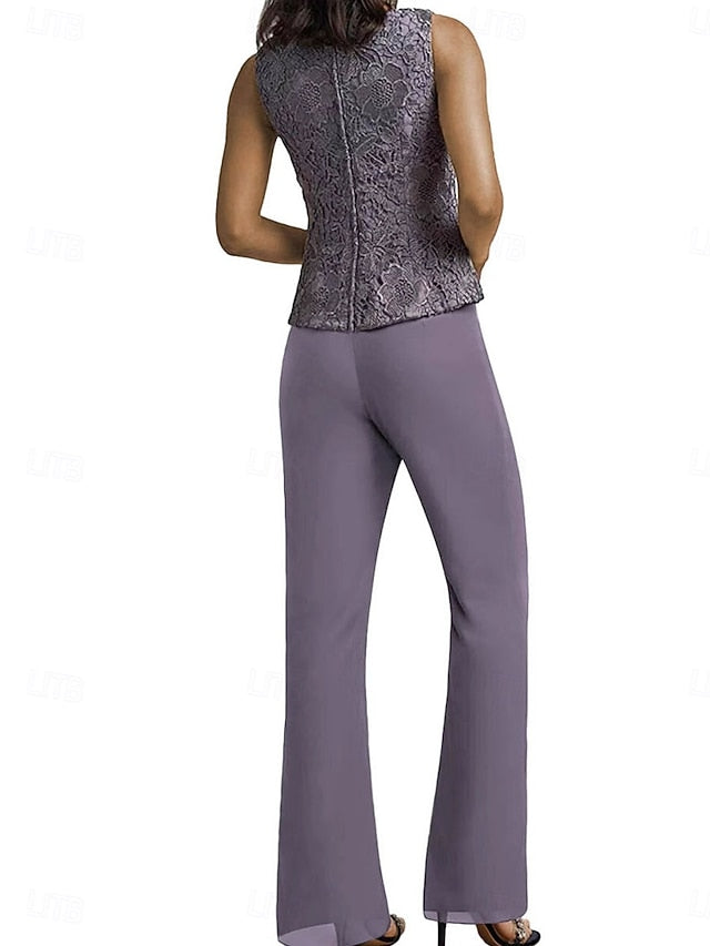 Bride Simple Wedding Mother of the Guest Elegant Pantsuit Dress