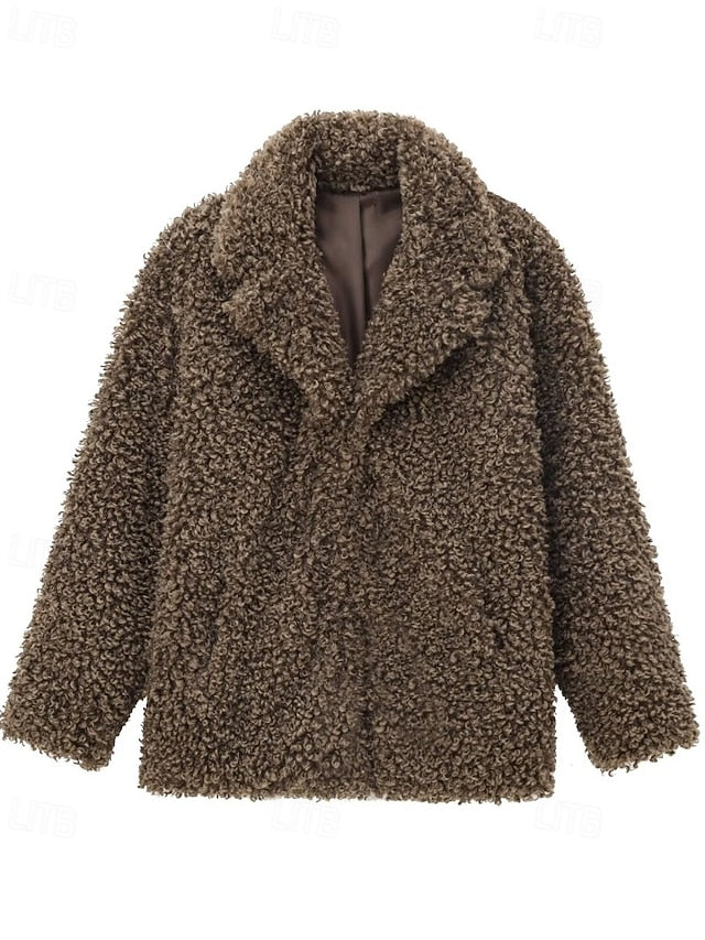 Furs Comfortable Warm Women's Faux Fur Coat Teddy