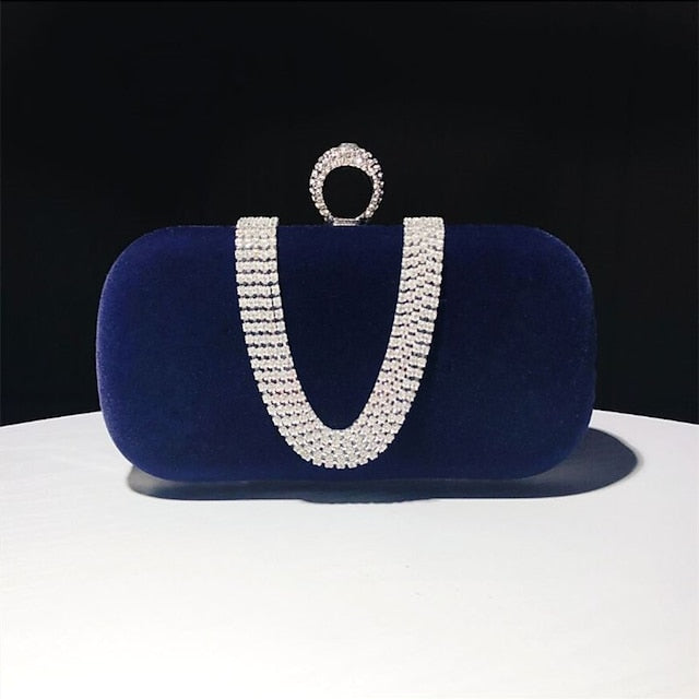 Bags Women's Velvet Clutch Evening Wristlet Bag