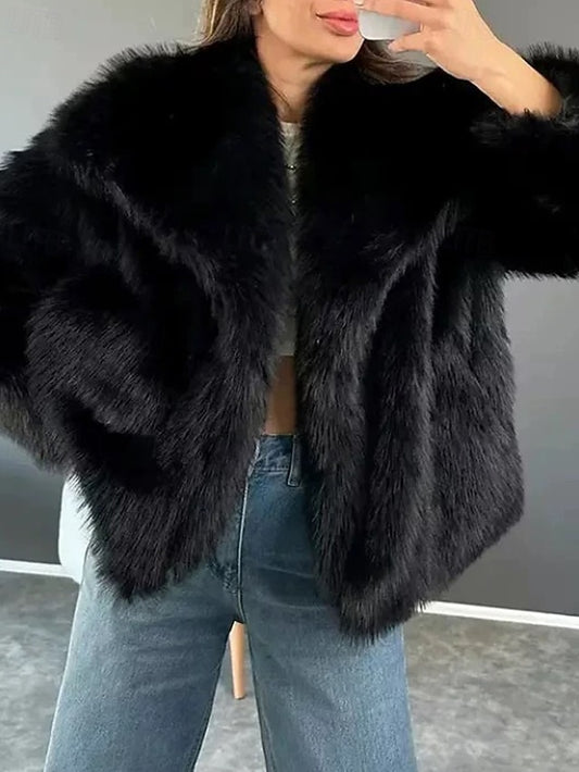 Faux Comfortable Coat Fur Furs Women's Warm Leathers