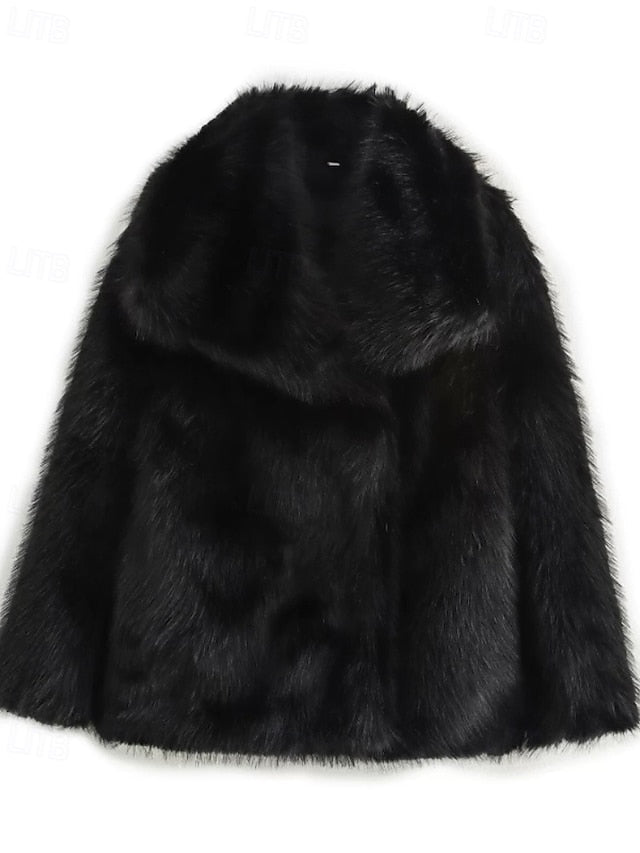 Faux Comfortable Coat Fur Furs Women's Warm Leathers
