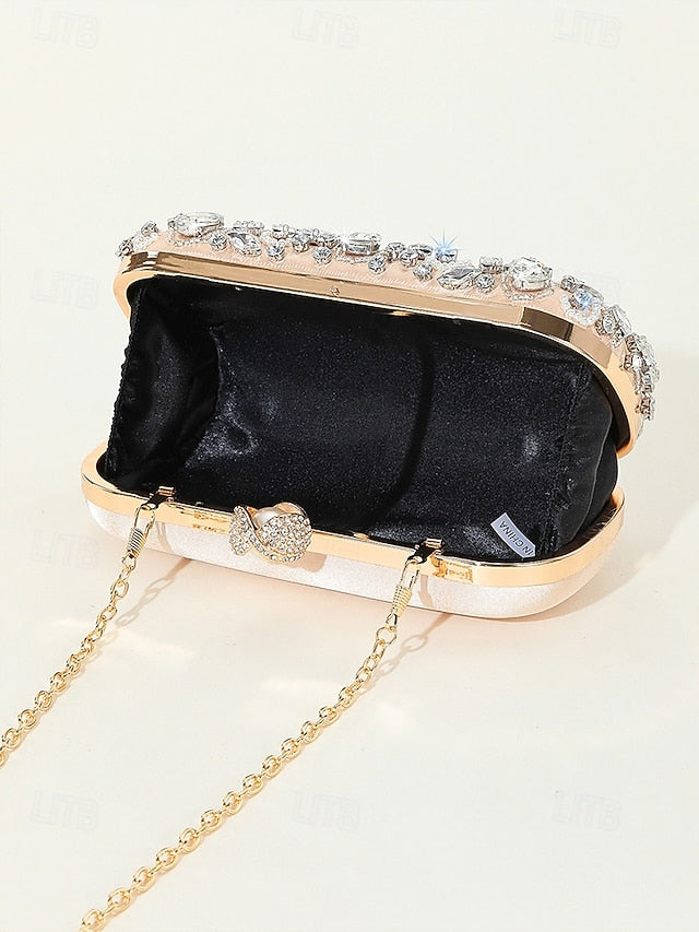 Crystal-Embellished Women's Bag Clutch