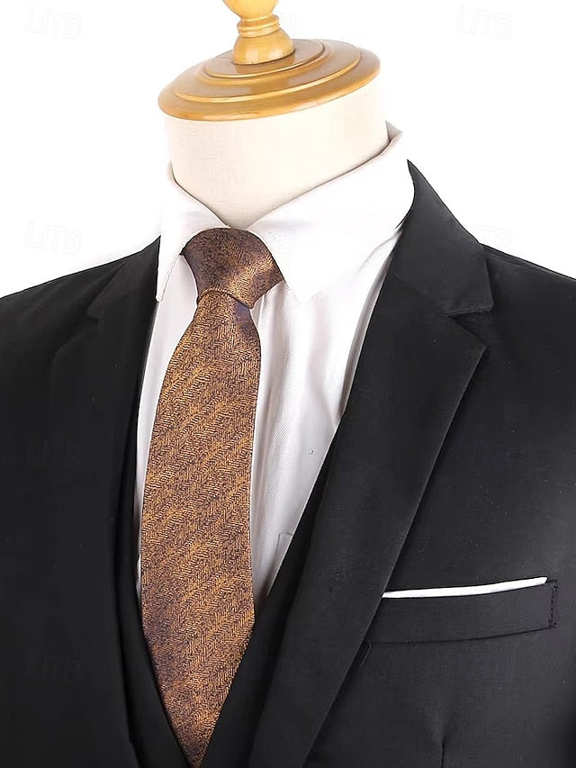 Herringbone Christmas – Tie Stylish Men's Polyester