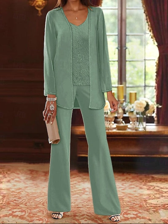 3 Formal Bride of Pantsuit Beach Mother Wedding the Piece