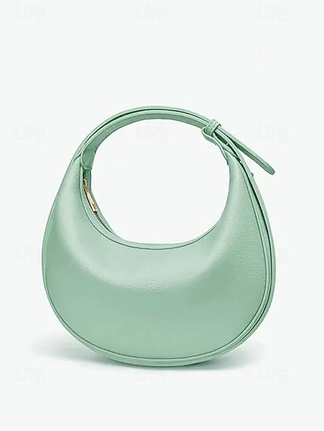Shoulder Bag Crescent Stylish - Elegant Women's White