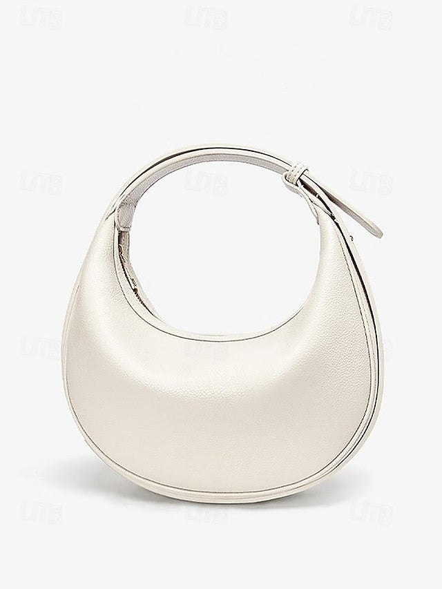 Shoulder Bag Crescent Stylish - Elegant Women's White