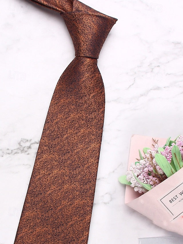 Herringbone Christmas – Tie Stylish Men's Polyester