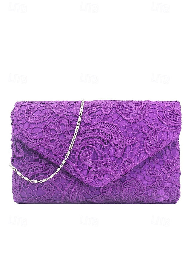 Strap Lace with Evening Clutch Women's Chain Bag