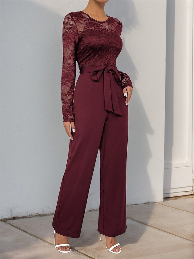 Elegant / Pantsuit of Jewel the Mother Casual Bride Jumpsuit