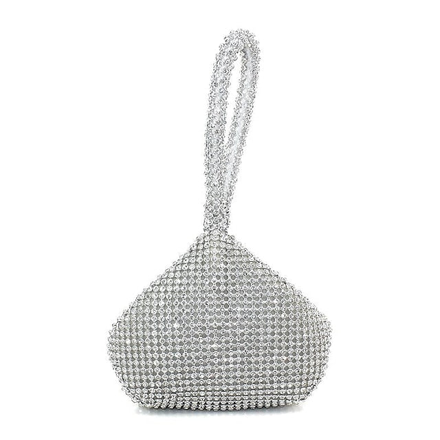 Bag Women's Crystal - Rhinestone Evening Elegant Silver