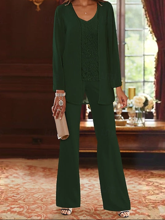 3 Formal Bride of Pantsuit Beach Mother Wedding the Piece