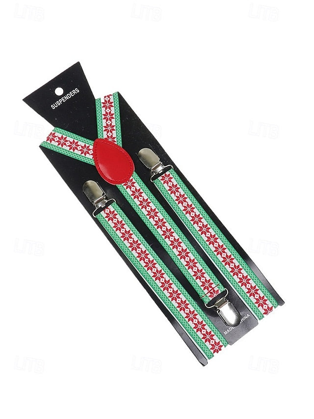 Snowman Men's with Christmas Suspenders