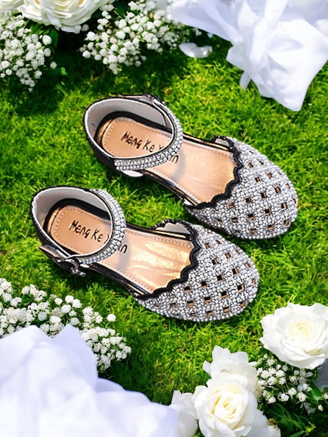 Girls' Rhinestone Jane Scalloped �?Shoes Sparkly Mary
